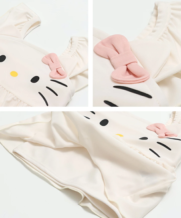🆕【⭐訂購⭐】🇯🇵日本直送 🌀#Sanrio 摺邊女童泳衣套裝🌀 [PLEA-0276] [260630]