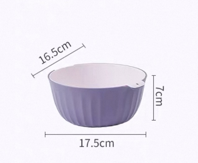 Levende 落日紫㕑房雙層瀝水籃