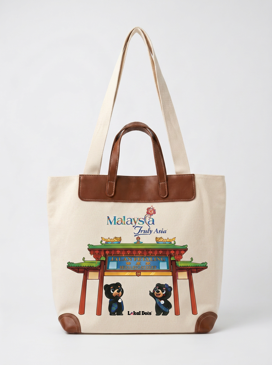 LD77 - PU Handle Tote Bag Petaling Street 
