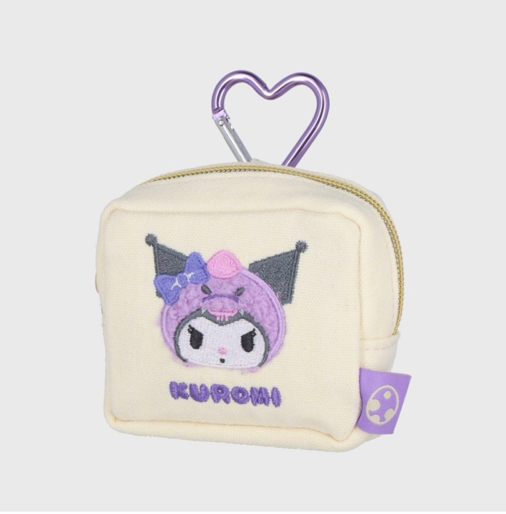 <日本現場訂貨🆕>Sanrio 3D立體刺繡迷你收納包連掛鈎