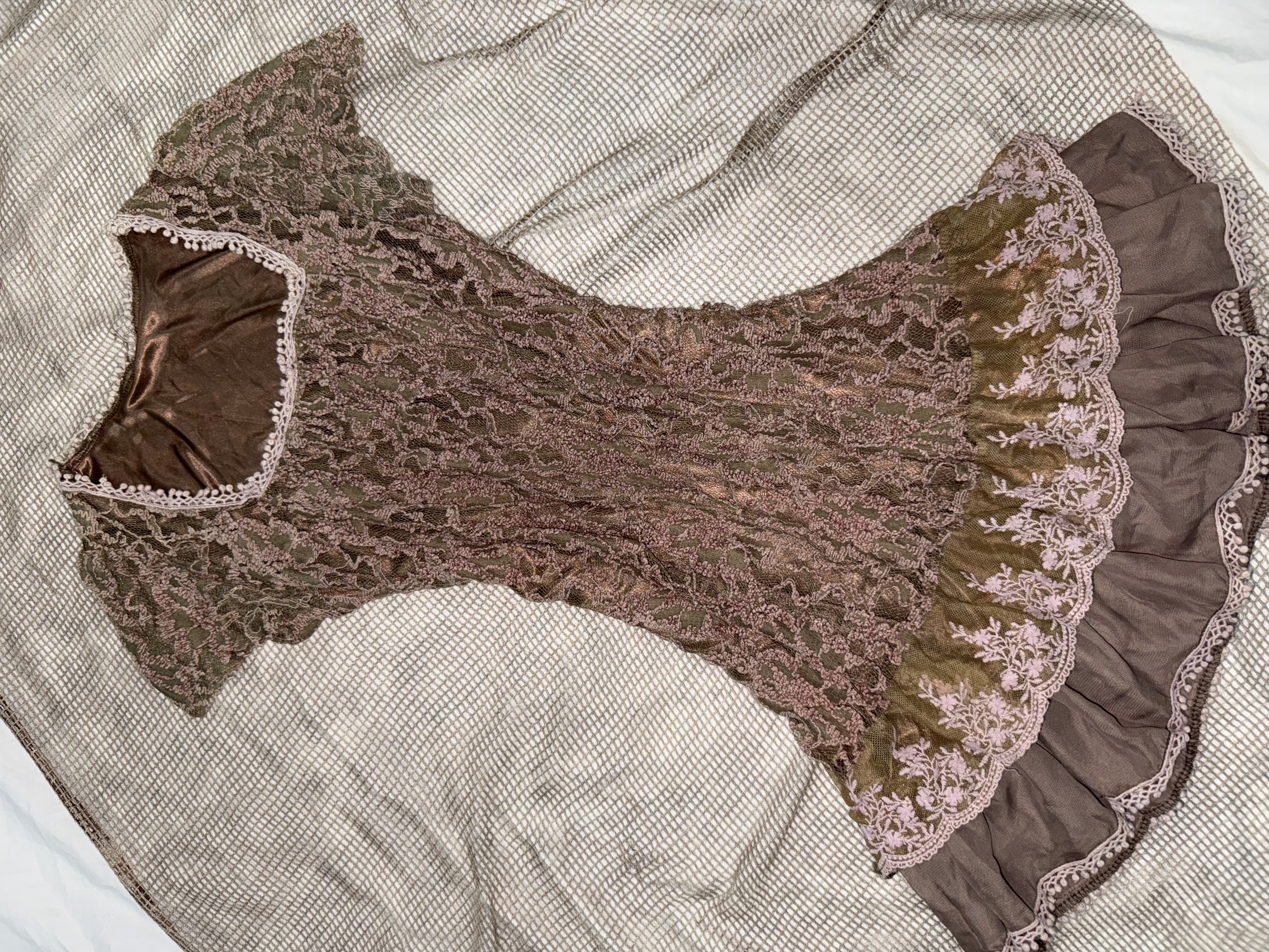 Fairycore Lace Ruffle Tunic