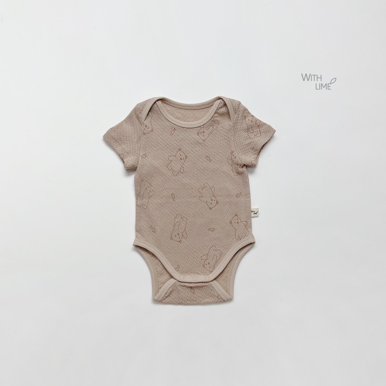 Fish Bear Baby Suit (Cotton Mesh)