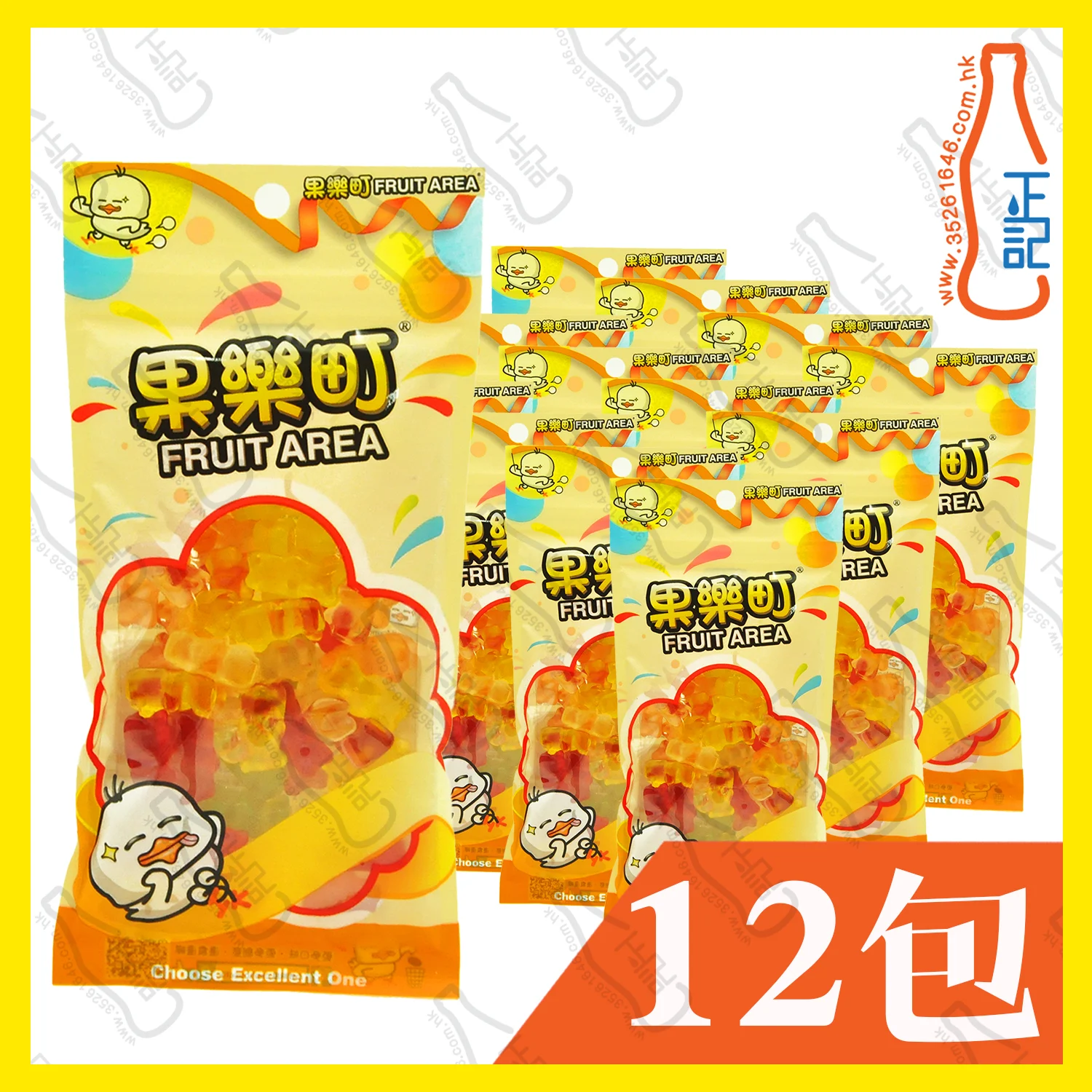 ==FT3962 果樂町 - 小熊QQ橡皮糖 85g x 【12包】/袋