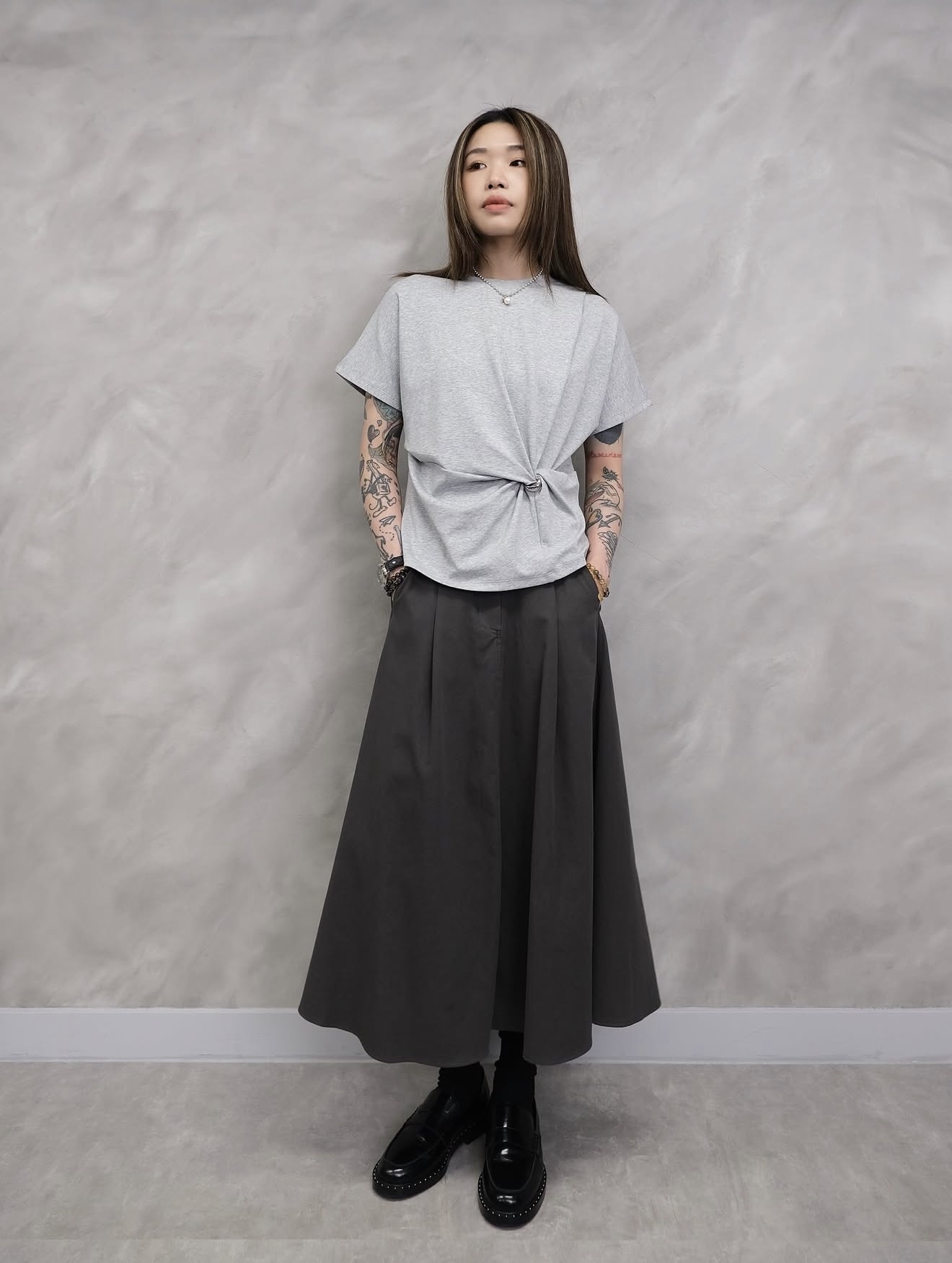 Casual full skirt #sk40