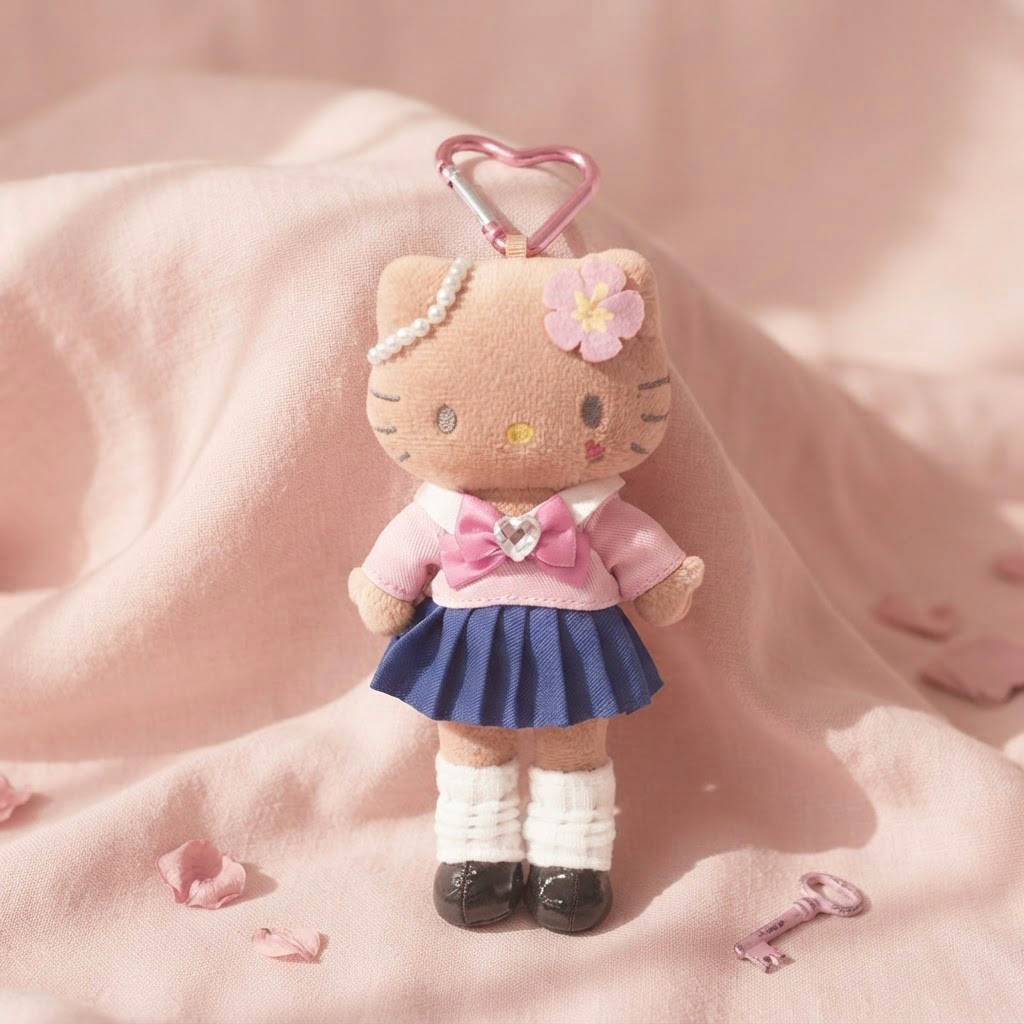 Sanrio - 長腿公仔掛飾 (日燒校服Hello Kitty款)