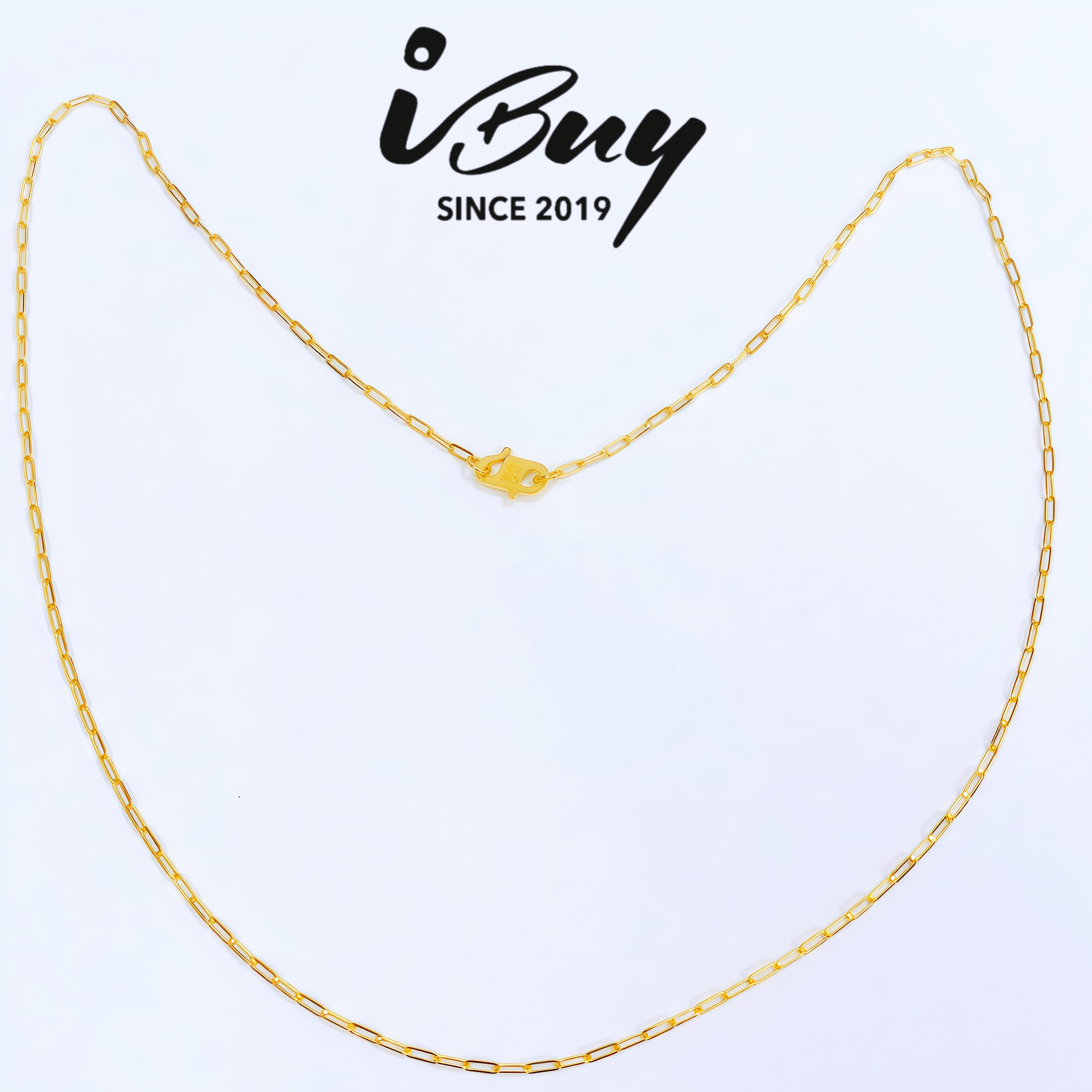 916 GOLD  CROSS NECKLACE 916 金 卡家十字项链