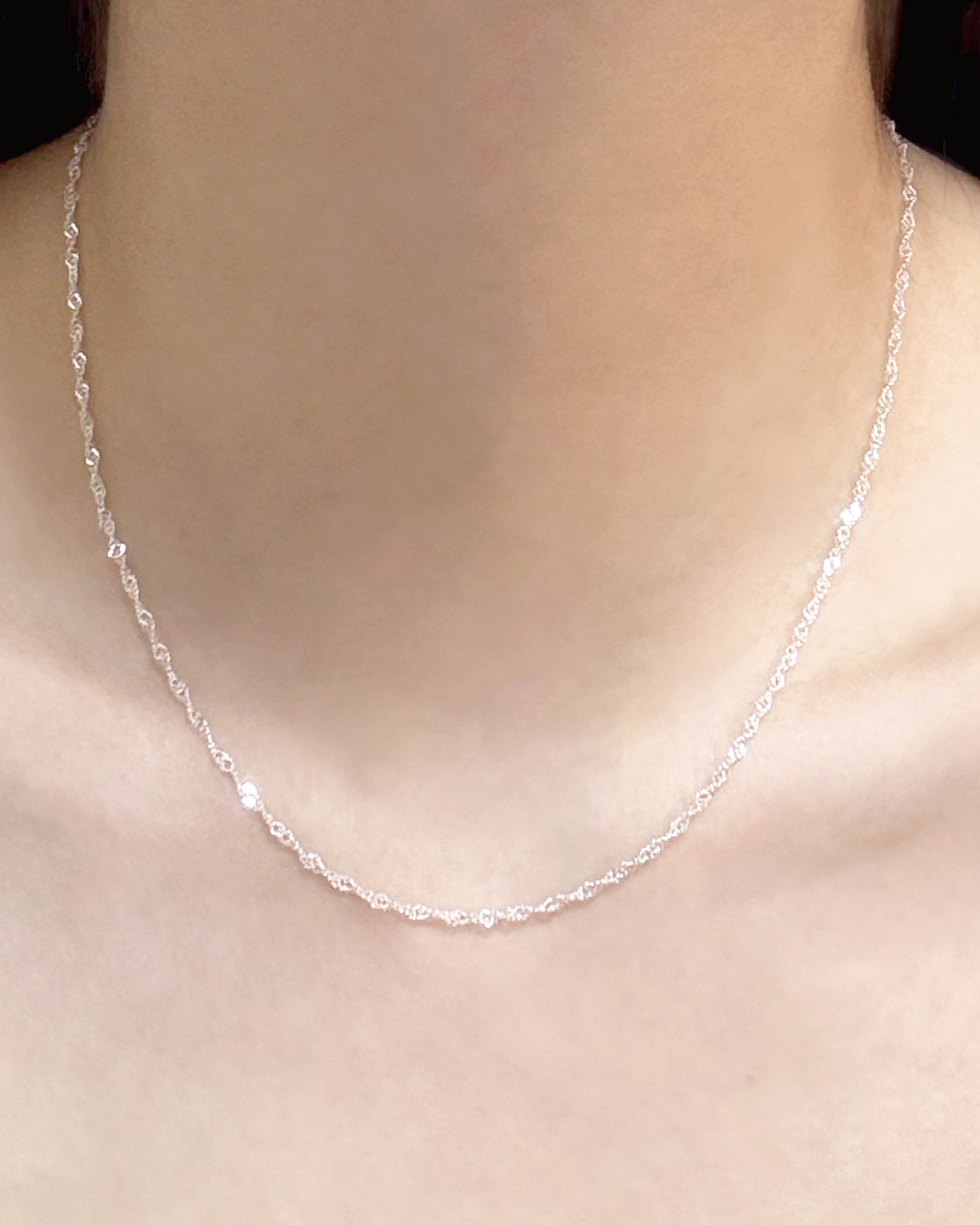 Ultra Fine Twist Necklace
