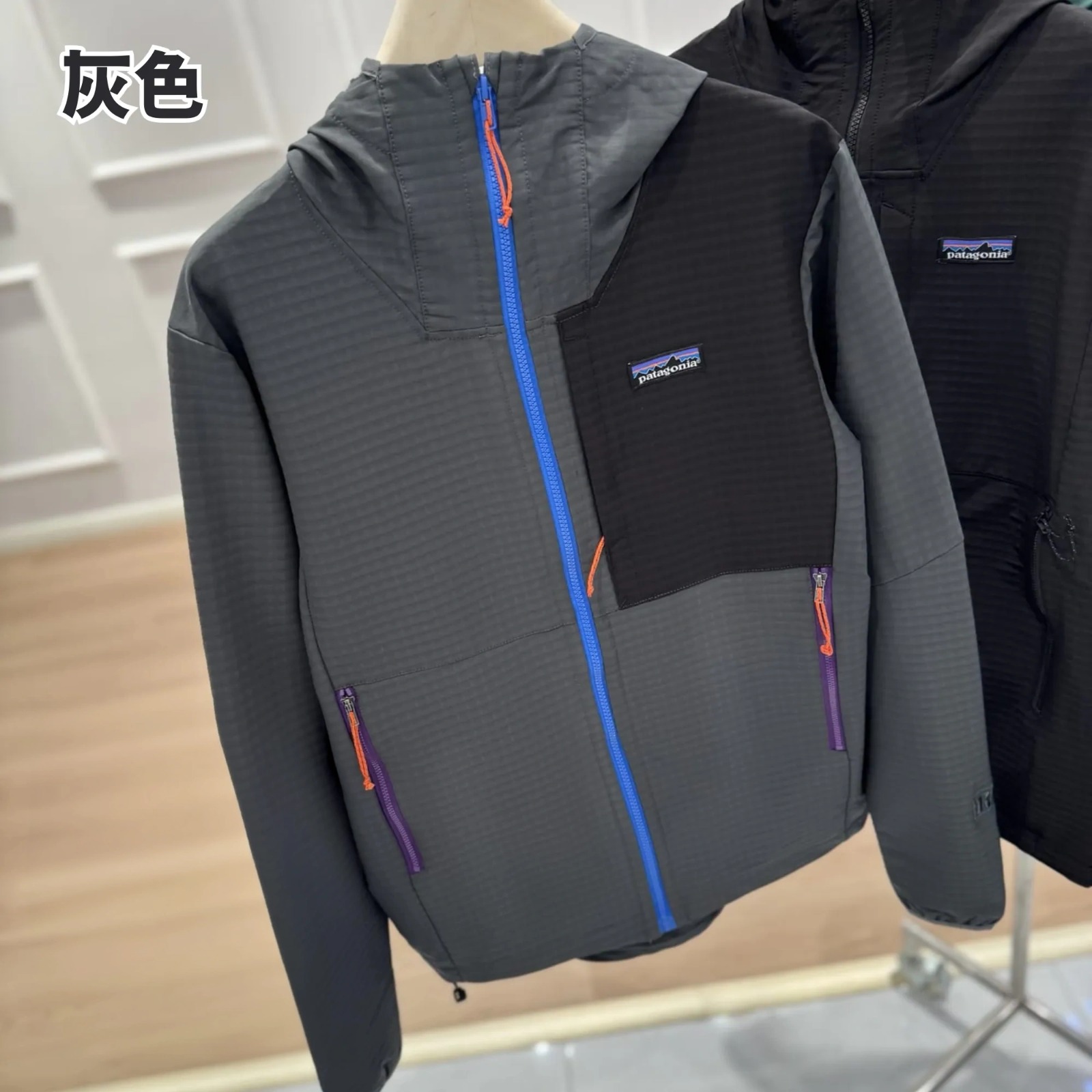 Patagonia 連帽抓絨華夫格外套