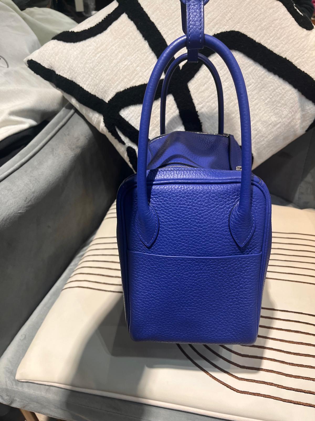 Hermes Lindy 26 Stamp A 電光藍 100%Authentic, 98%New ☑️Dust bag