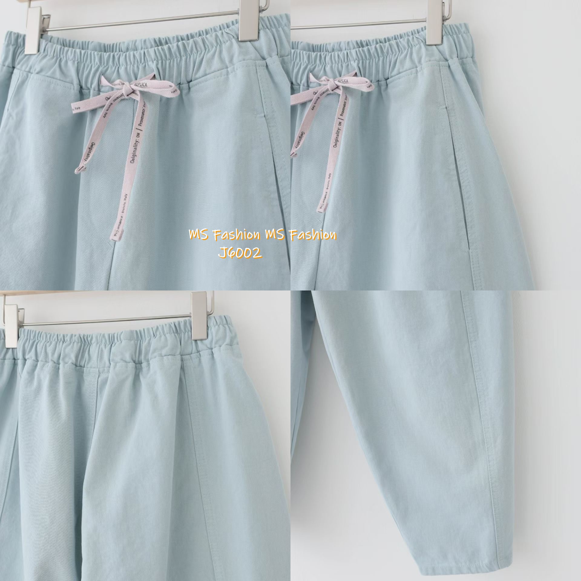 J6002 韓國🇰🇷靚色闊筒休閒褲