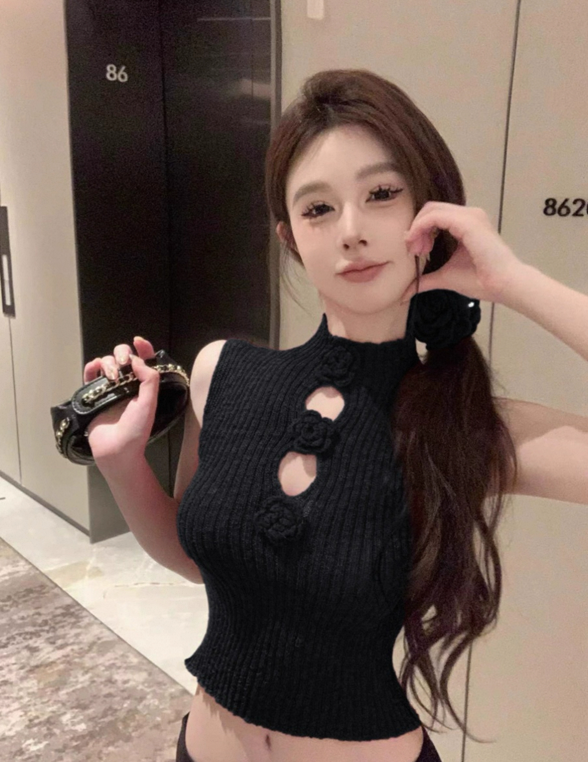 TP222无袖吊带上衣