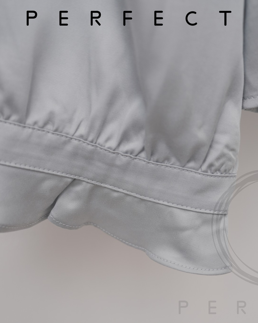 T0004_高貴面料五色大RUFFLE領上衣(氣質灰)