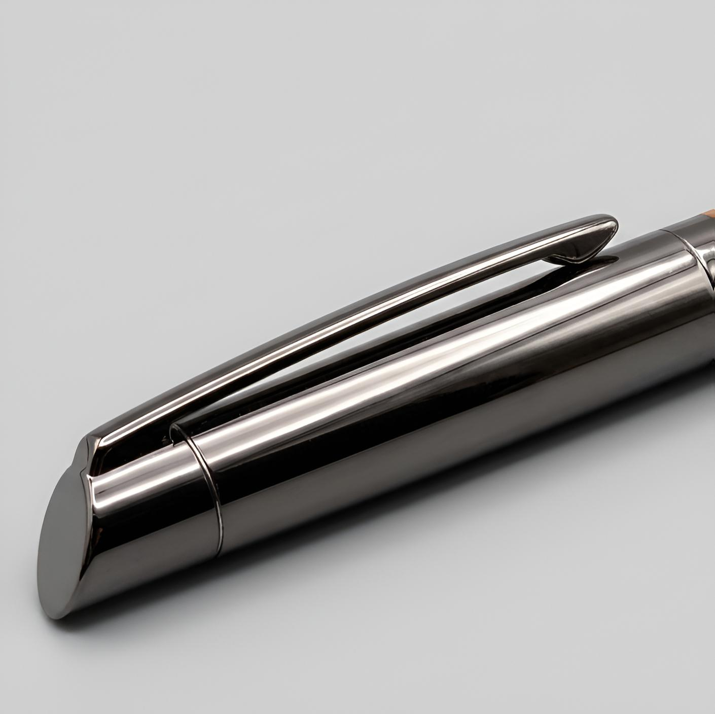 HONGKONGER 獅子山・實木金屬原子筆 (黑0.5mm)