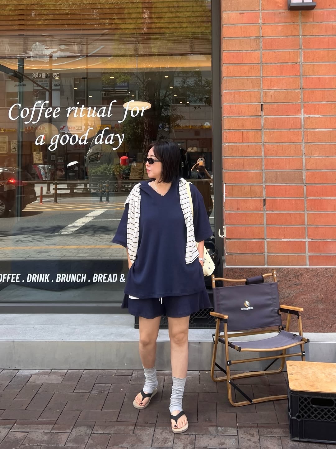 東大門女裝 | Waffle hoodie SET
