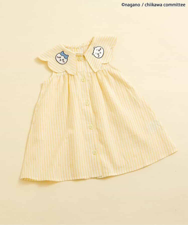 🇯🇵預訂 日本直送🇯🇵Apres les cours x Chiikawa系列兩色人物刺繡貼花條紋翻領連身裙