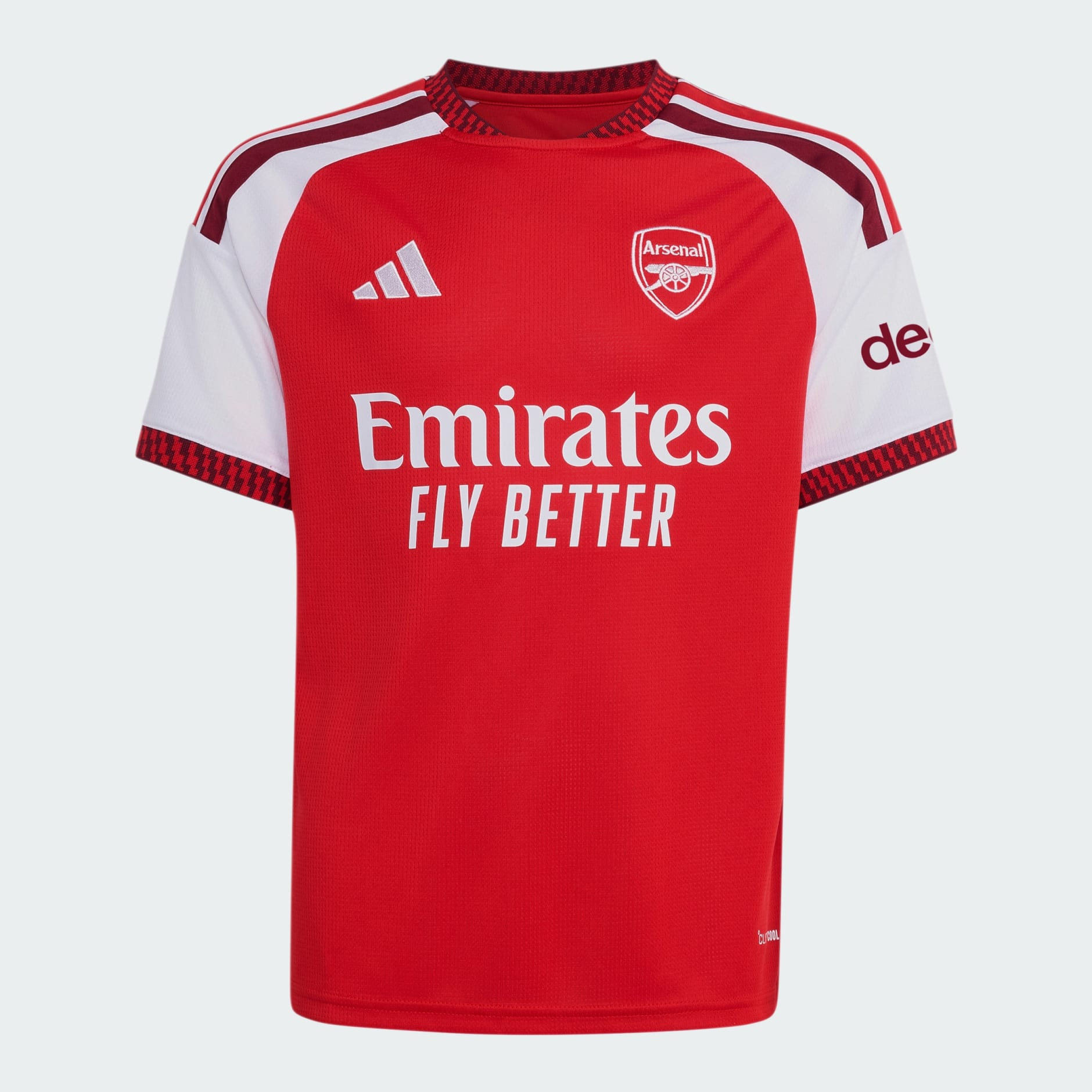 🔴⚪融合酋長球場建築美學 Adidas Arsenal 阿仙奴 2026-27 主場童裝球衣 KB9947