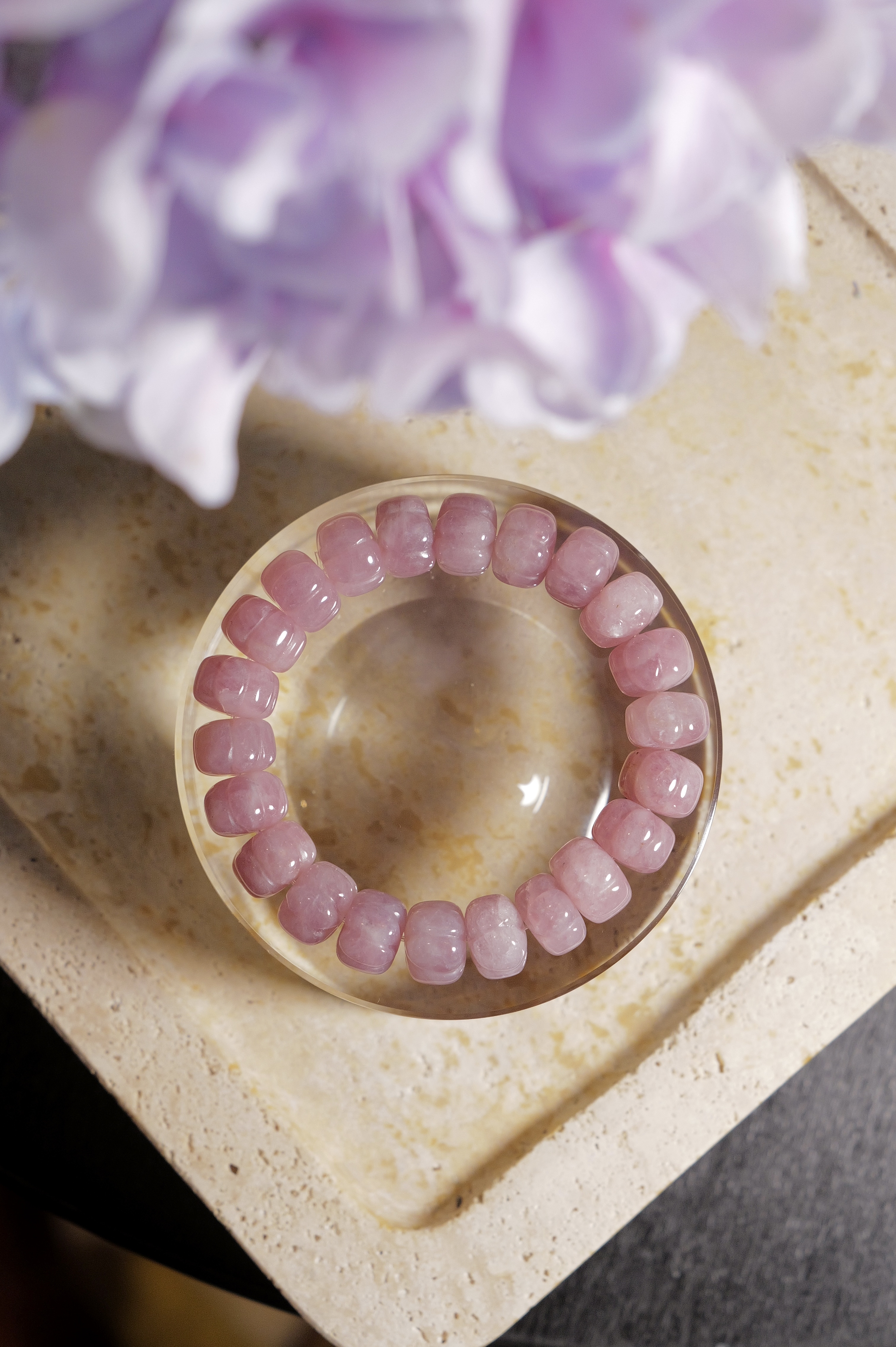 ༒ 手圍16cm 12mm 紫馬粉粉水晶手串༒  BR.3627HA8ZAM-RB16* 2sf