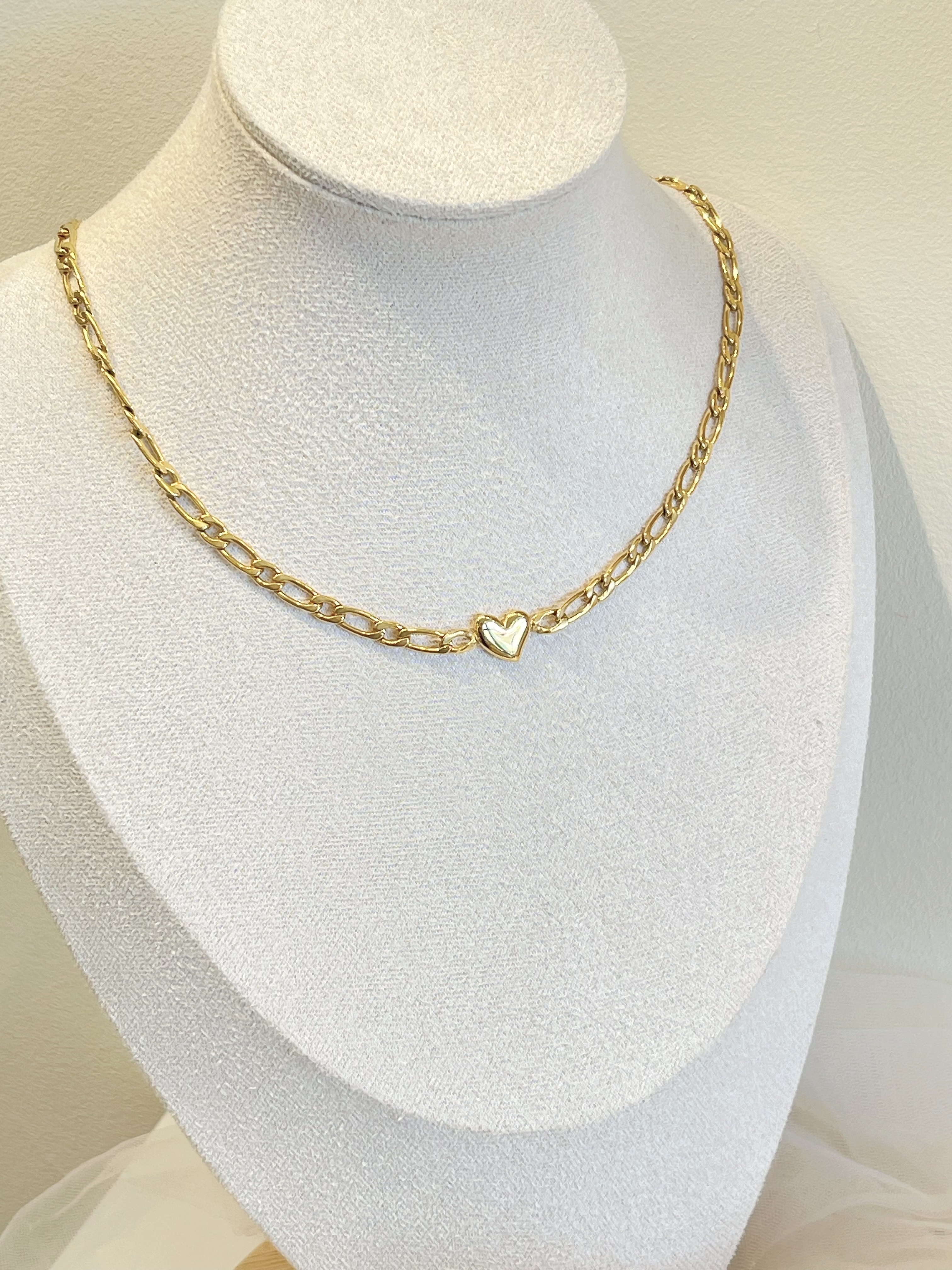 小众甜酷风爱心钛钢项链