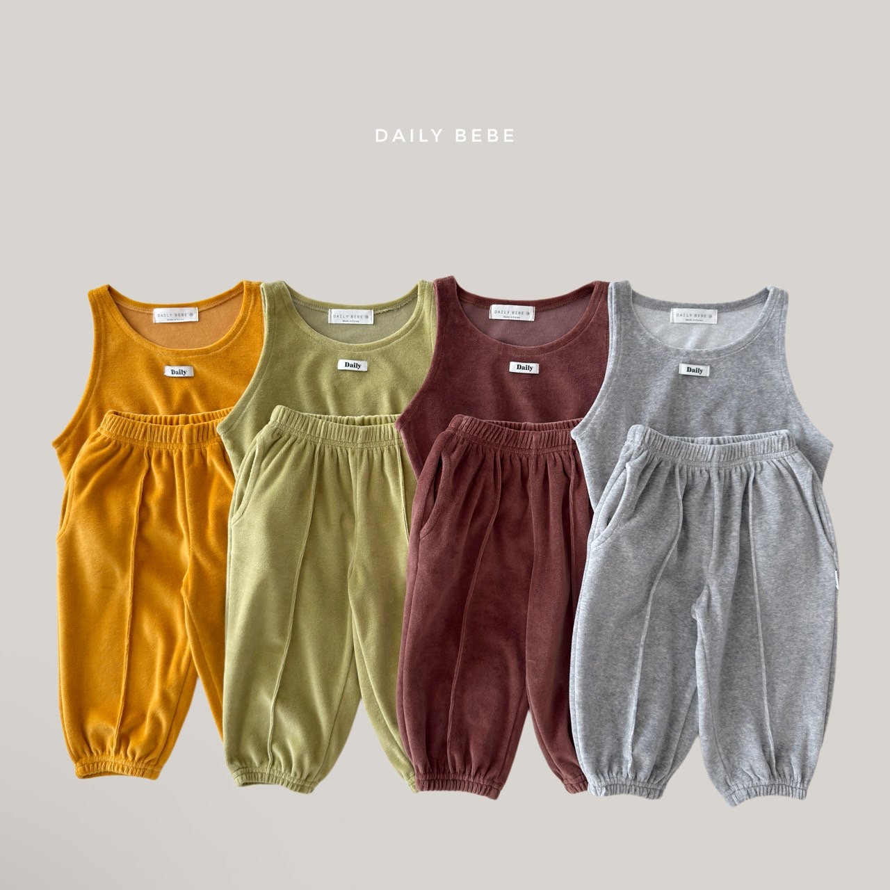 Dailybebe | Velour Matching Set