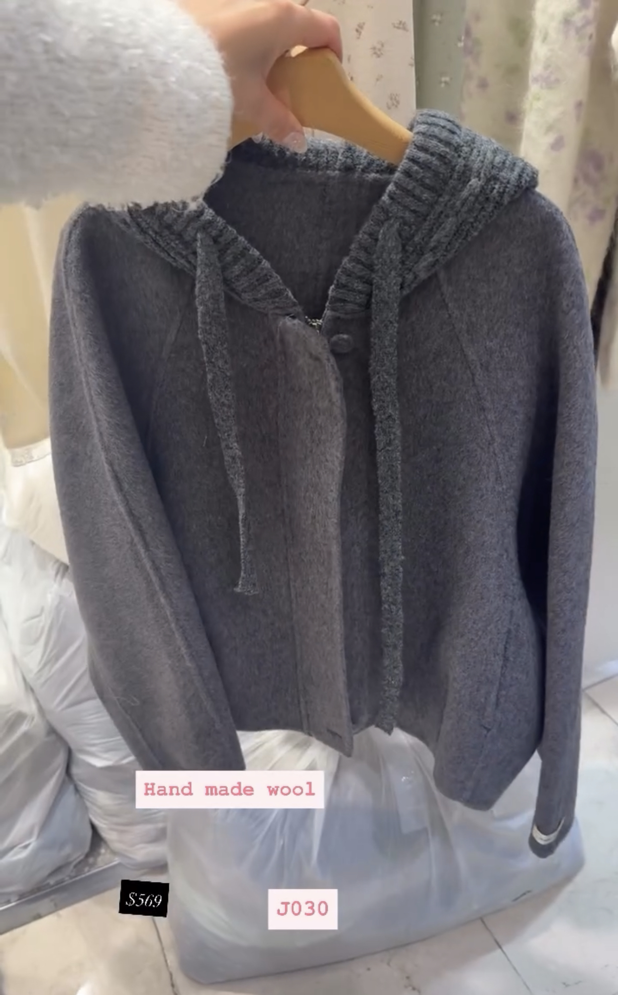 Hand made Wool 🇰🇷🇰🇷韓國連線 24/10🔥🔥14685#J030