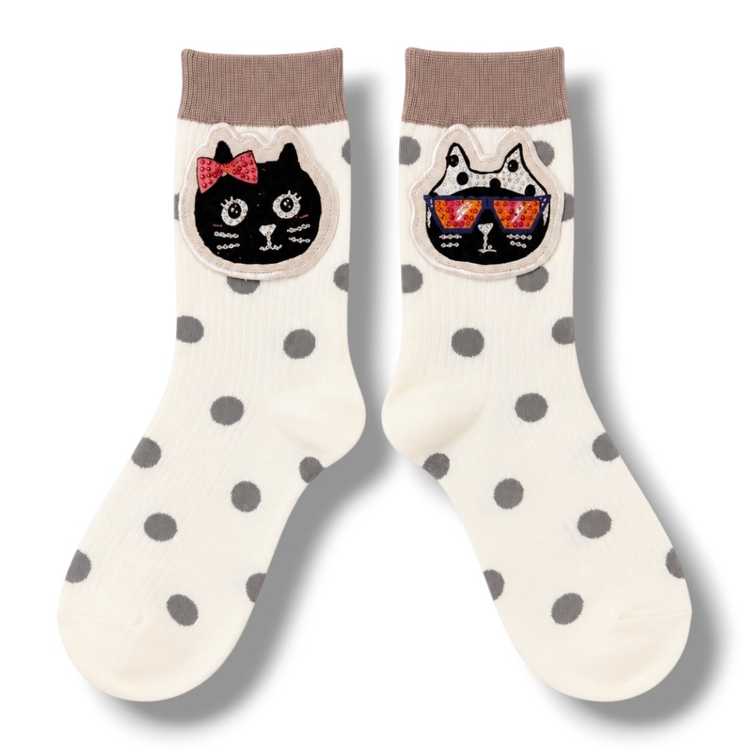 (Pre Order) Skye x Pebbly Polka Dots Socks