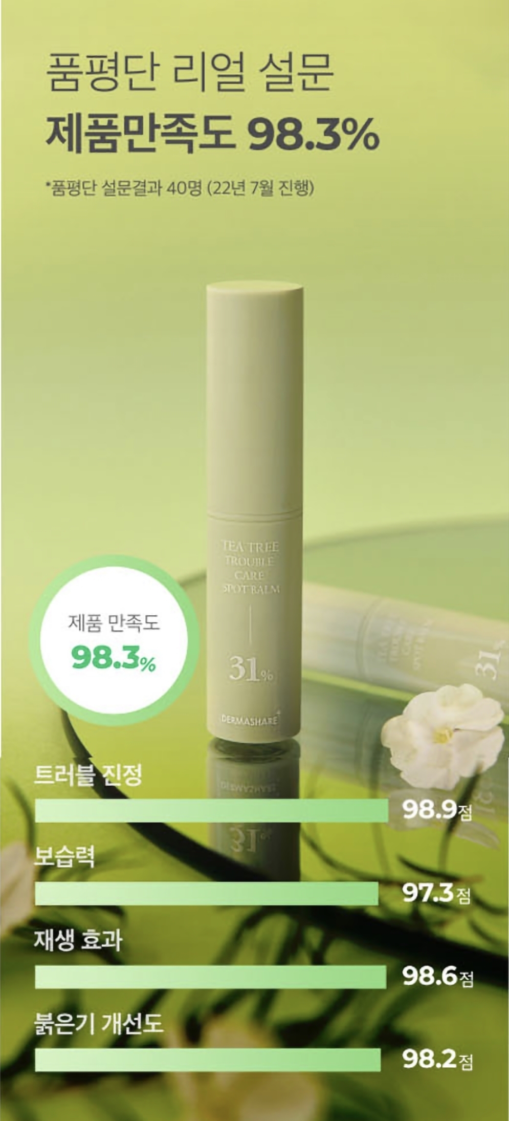 韓國 DERMASHARE 茶樹精油祛痘棒 3.5g