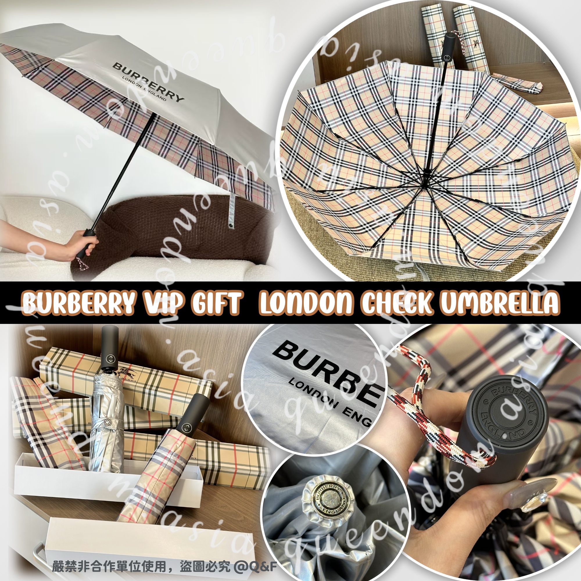 Burberry vip gift  London Check Umbrella 