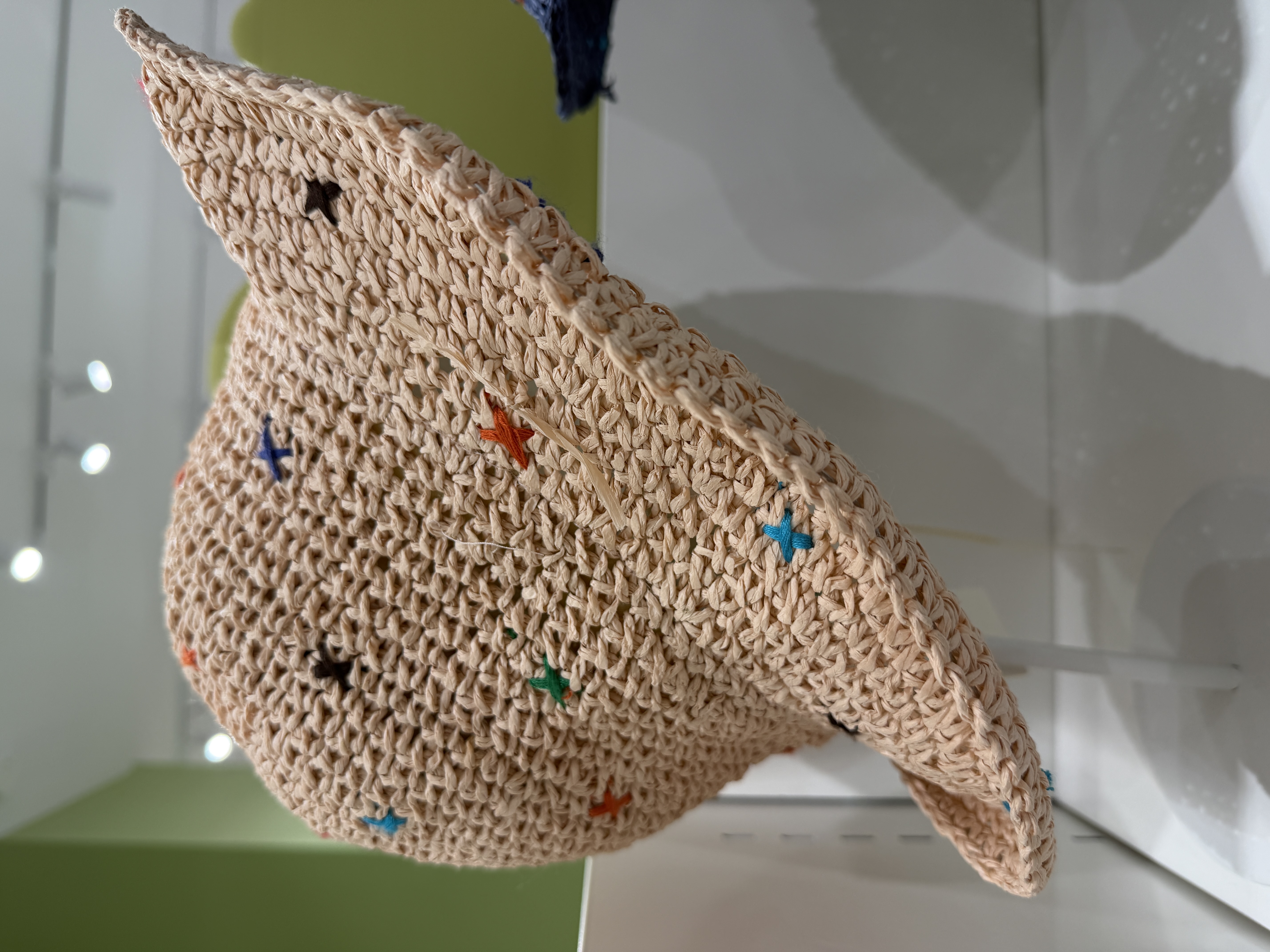 Colorful Mixed Yarn Straw Hat