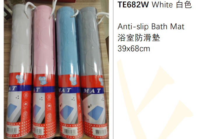 TE682B/W/P/矽膠浴缸防滑墊