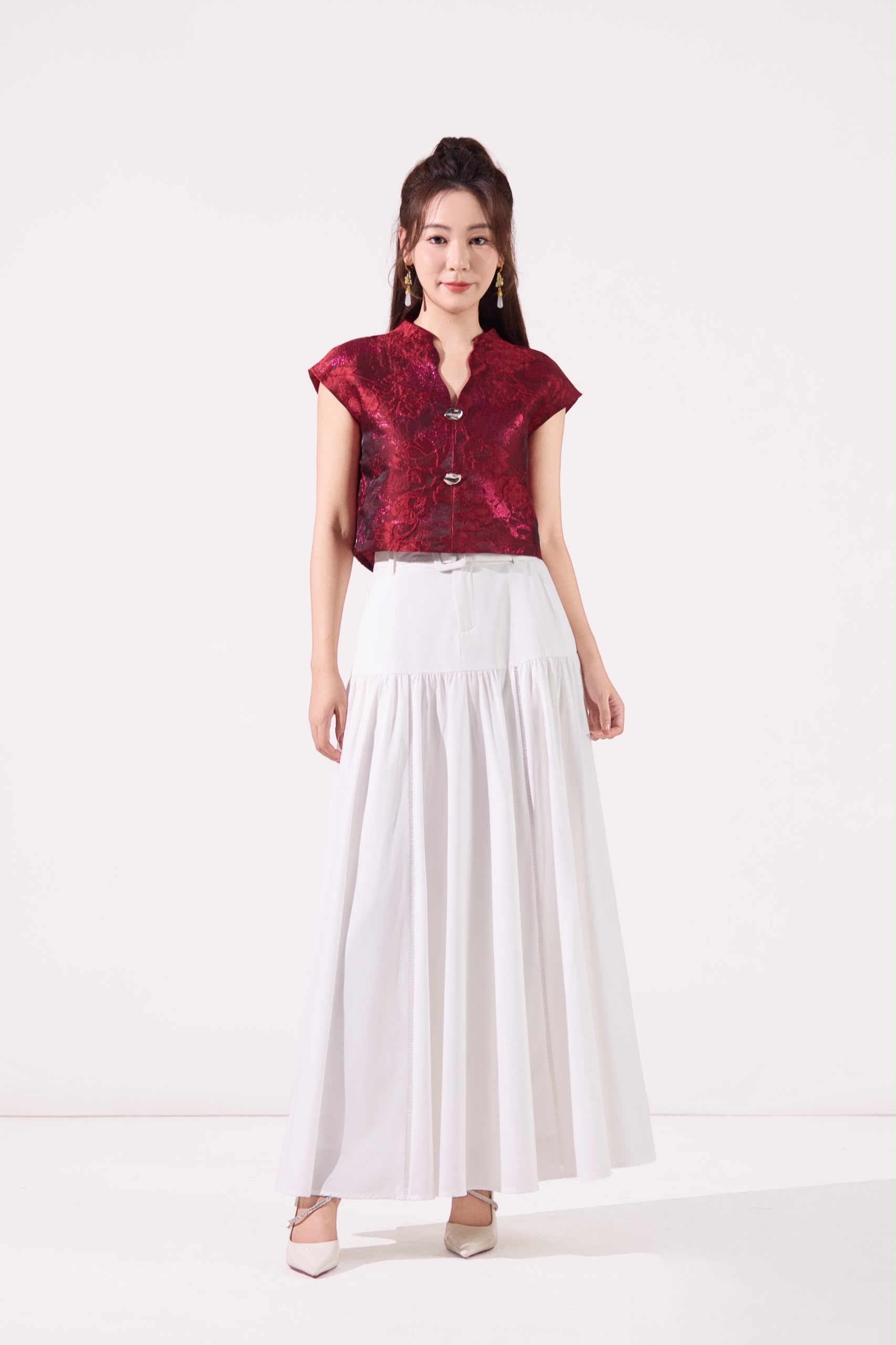 10141400 Rosalune Qipao Top