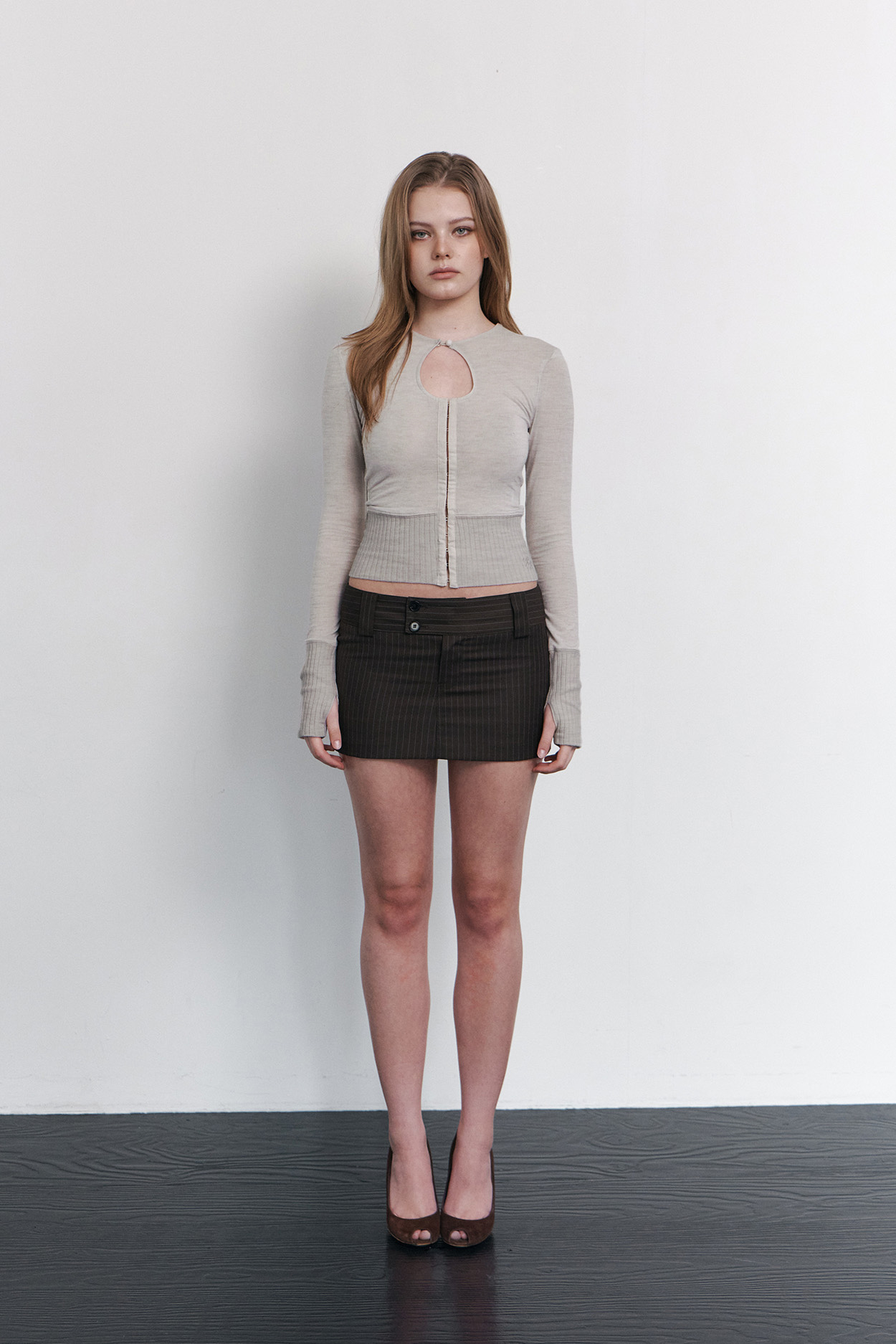 pleaseNOFOLLOW - Ollie Hooked Cardigan (Oatmeal)
