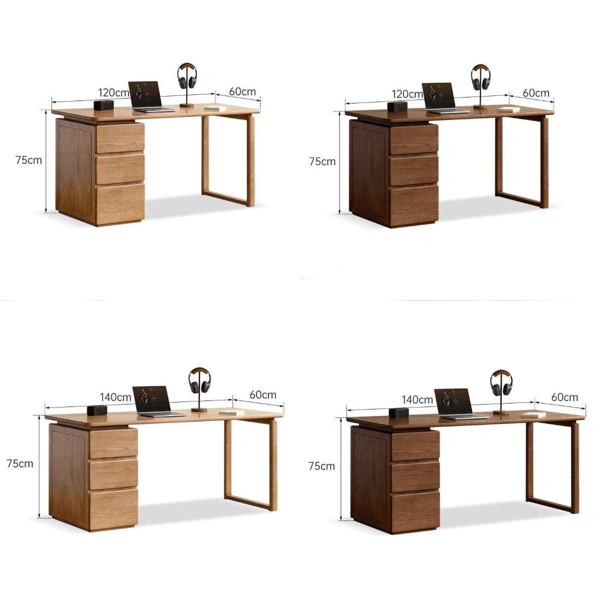 (樂家mall)白蠟木書桌 辦公桌 書枱 實木電腦桌 帶抽屜學習桌 實木直拼大板桌 desk