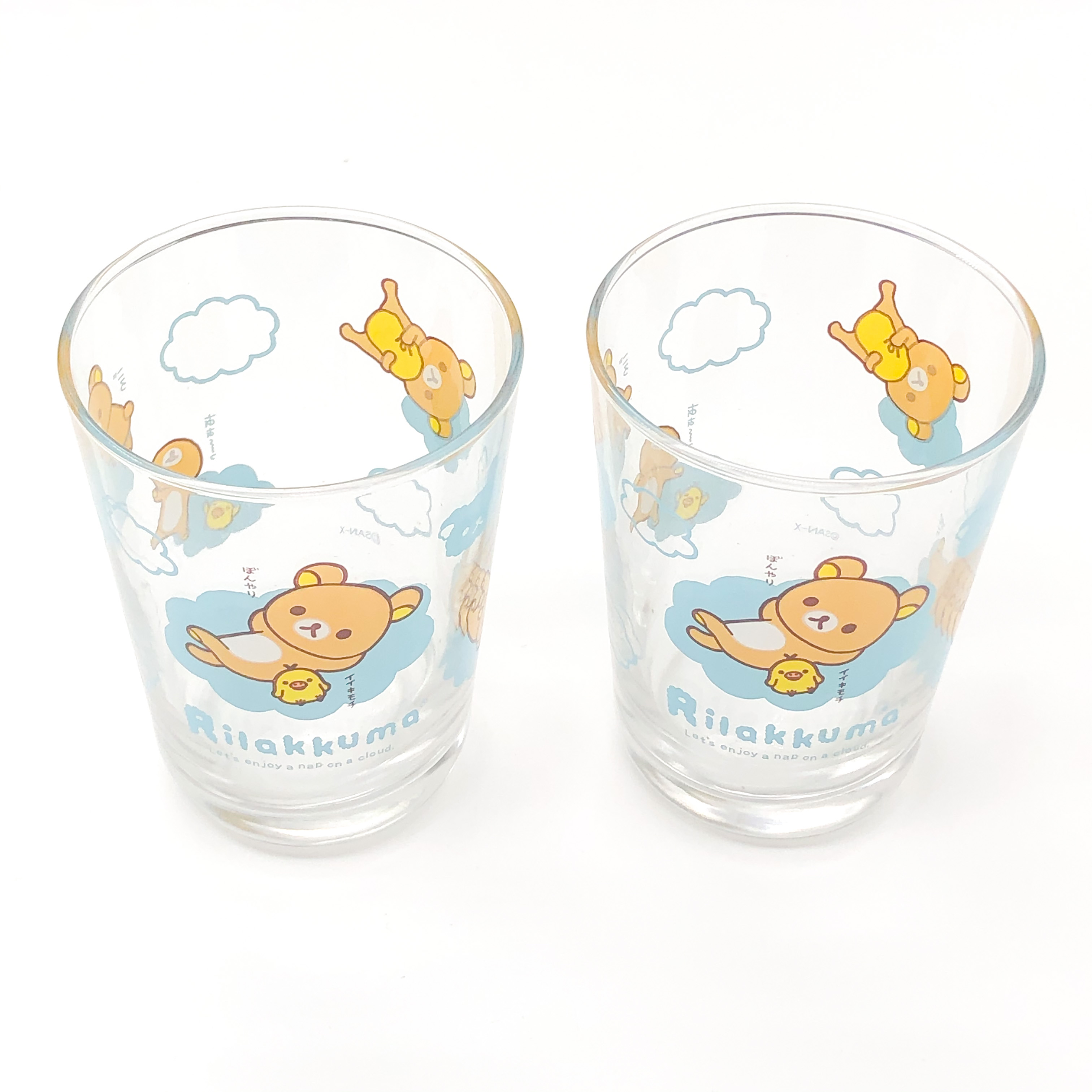 Rilakkuma啡.熊對庄玻璃杯-BL (AY-66301D)