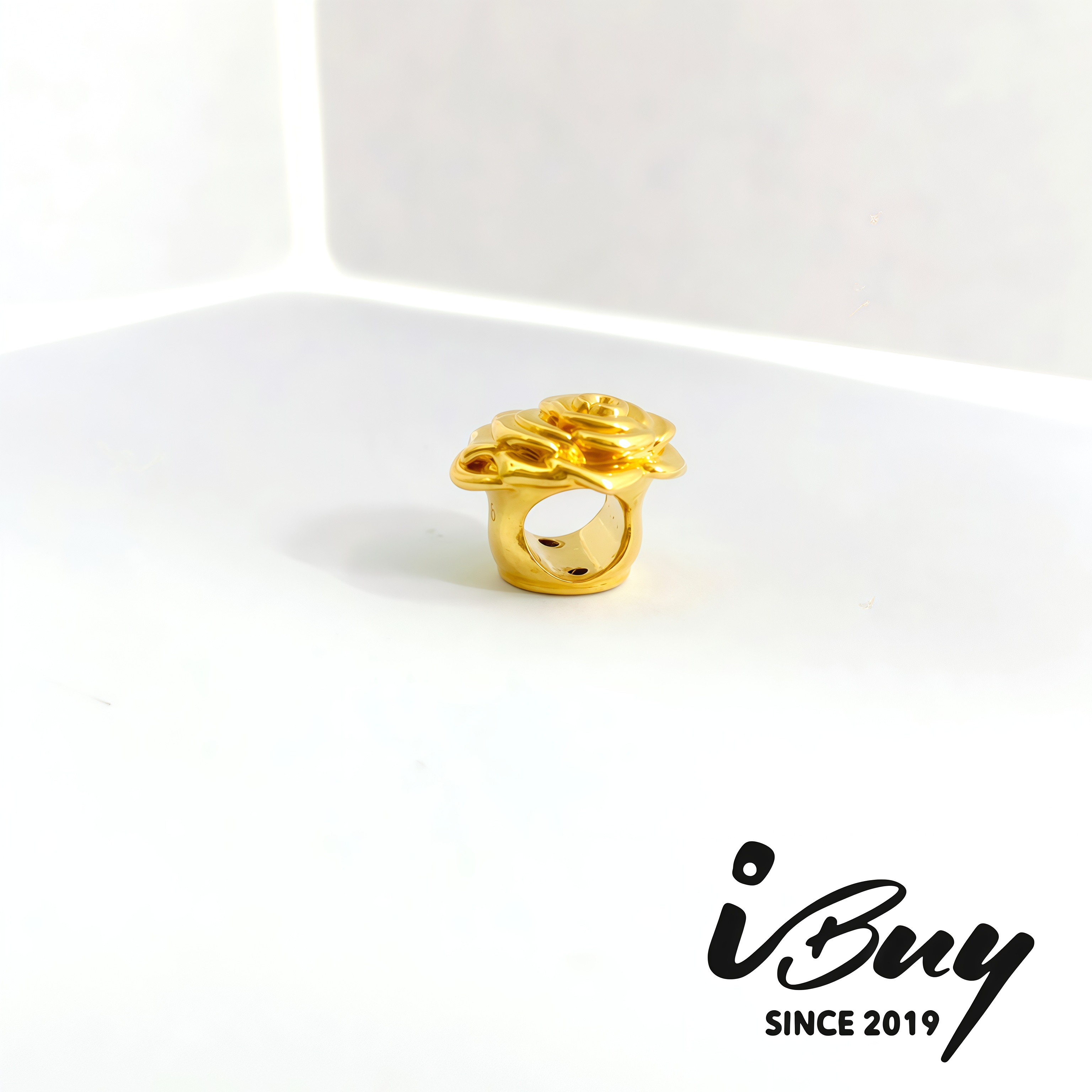 916 HARD GOLD ROSE BEAD 916 硬金 玫瑰花串咀