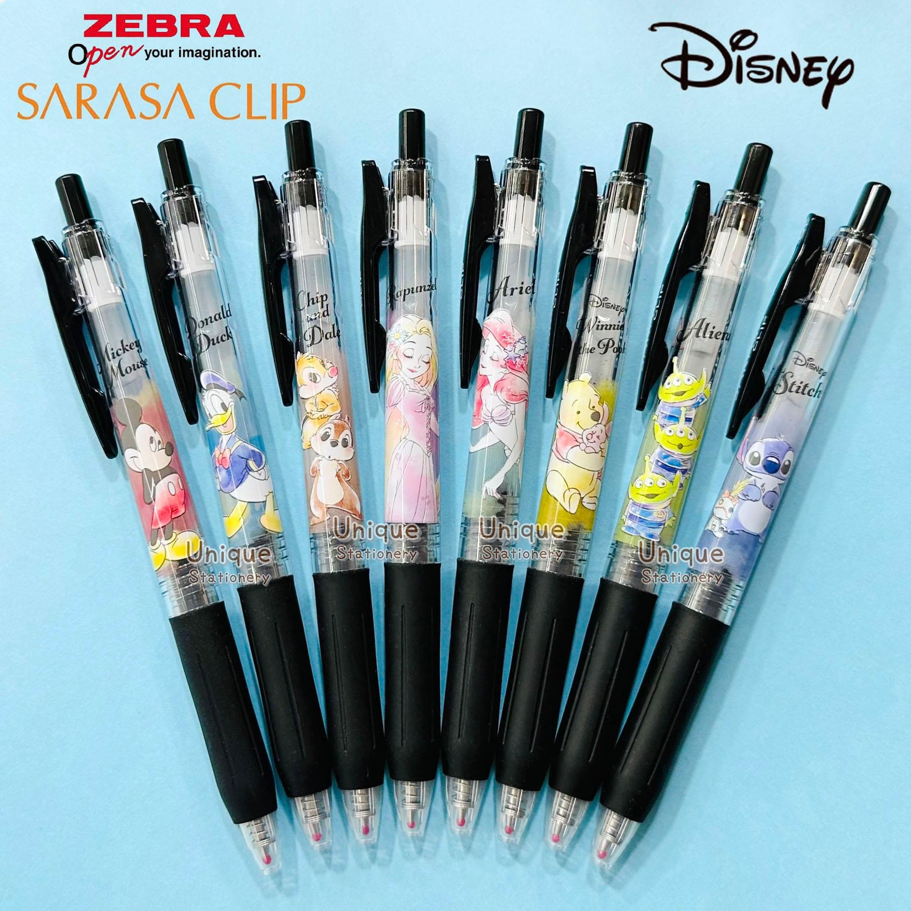 Disney Winnie the Pooh 小熊維尼日本製Zebra SARASA CLIP 0.5mm 黑色