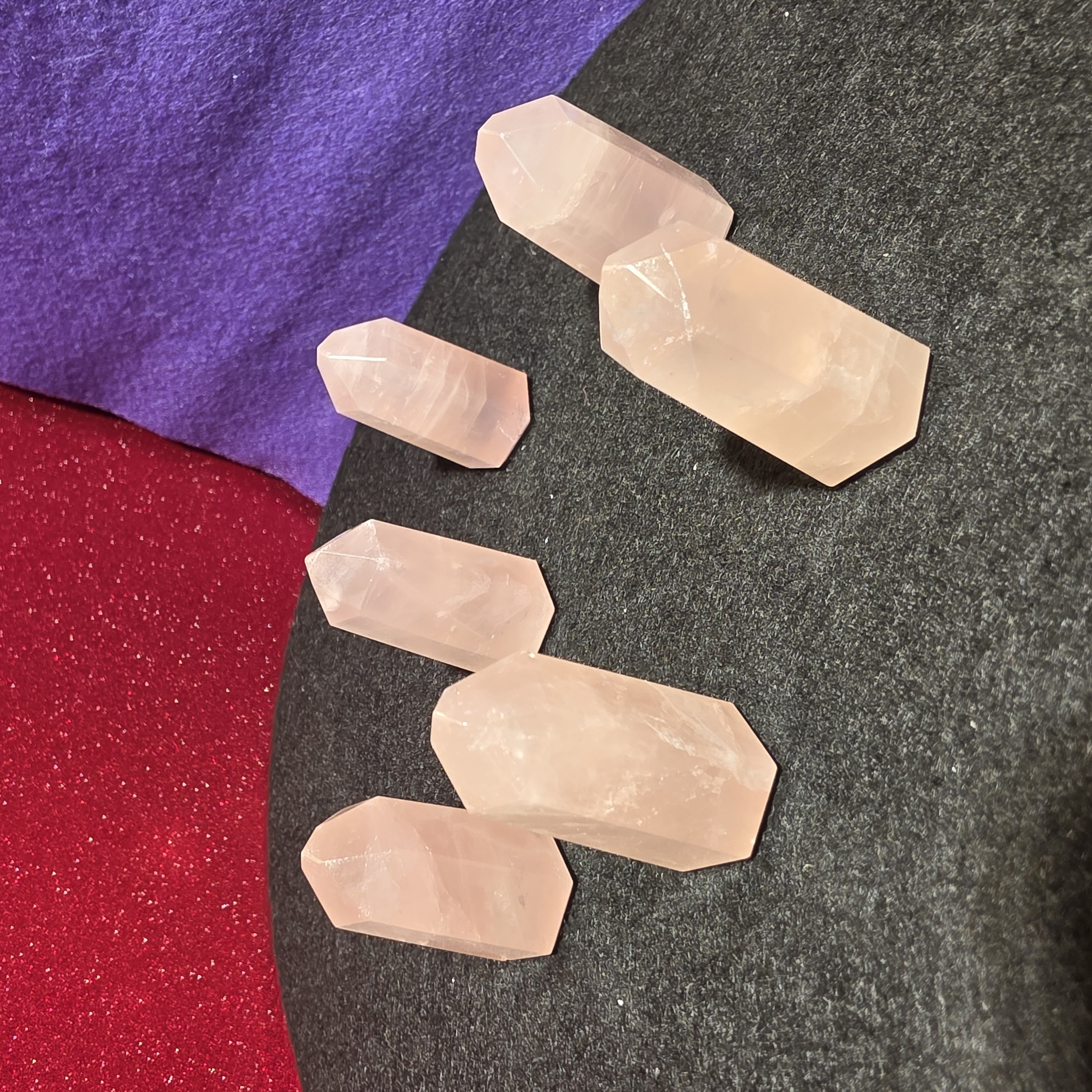 粉紅晶柱七星陣