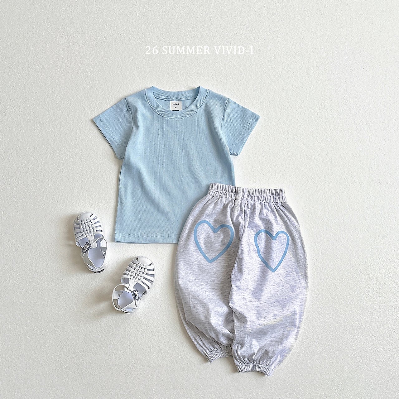 Vivid ｜ Basic Tee （Blue L 105-115)