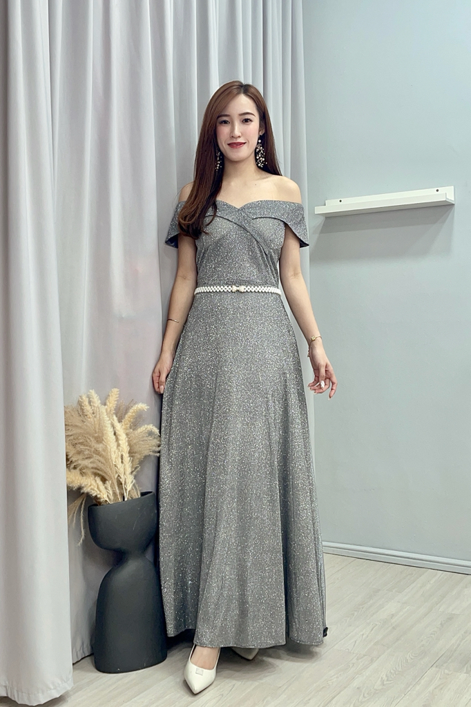 12337 Aurora Grace Glitter Gown