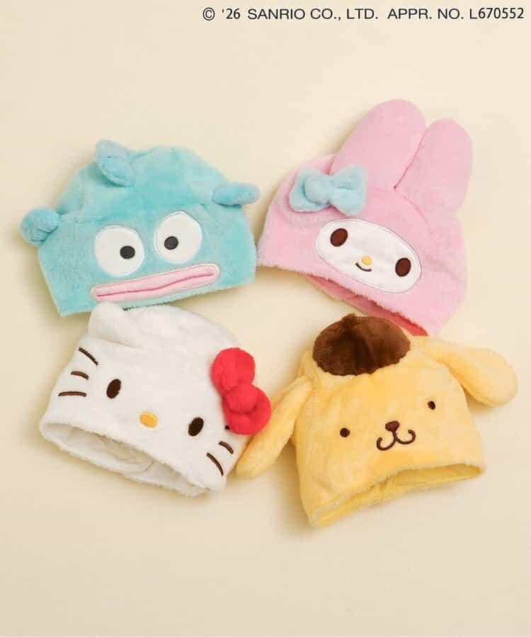 Sanrio 嬰兒人物造型帽子 Hello Kitty MyMelody Pompompurin 水怪
