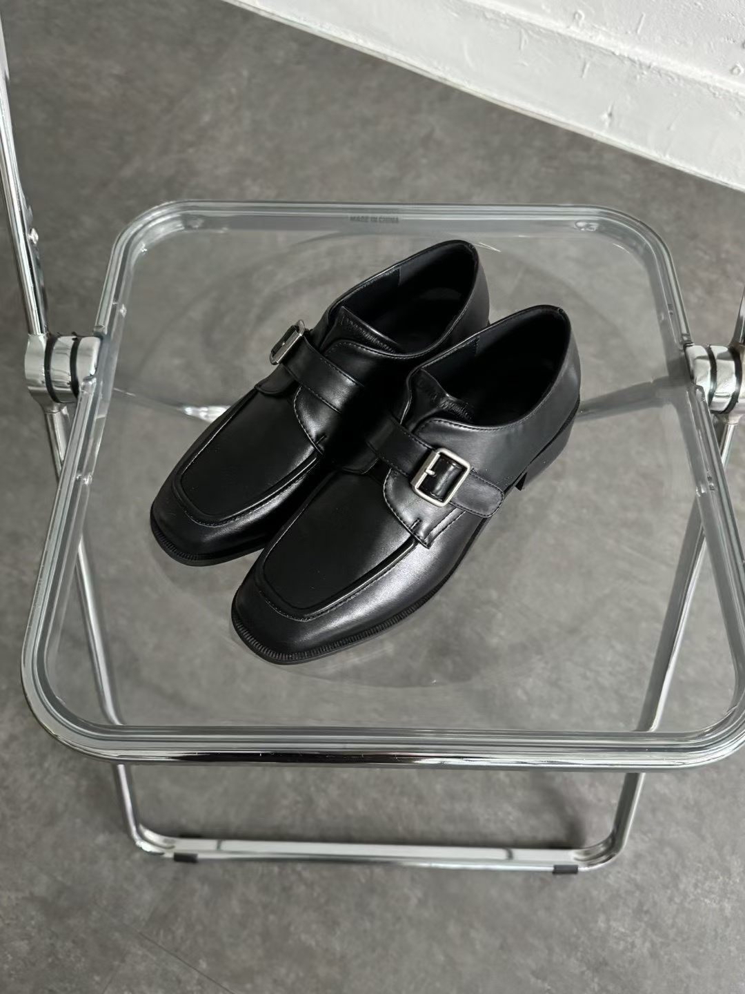 Square Buckle Loafers