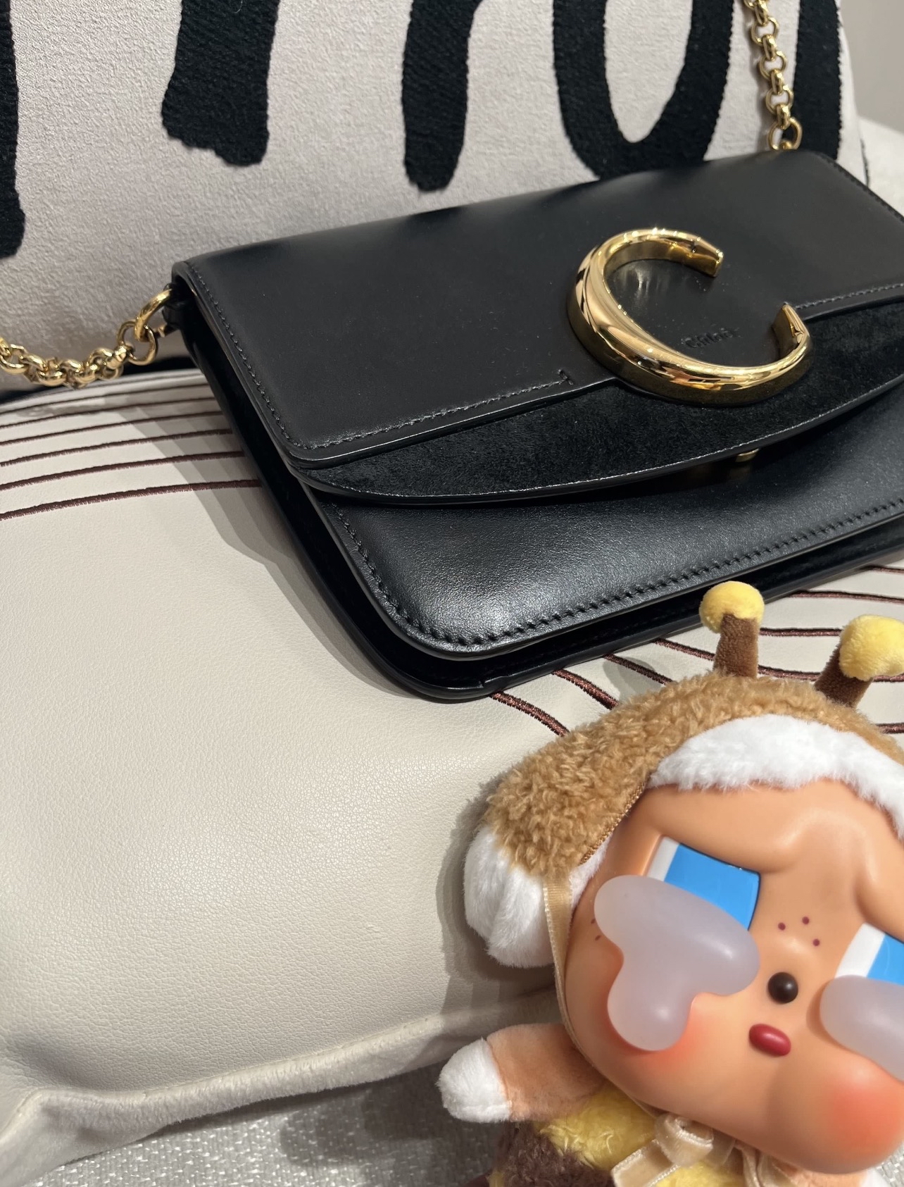 Chloe C chain bag calfskin  98%new✅證書 ✅Dust bag