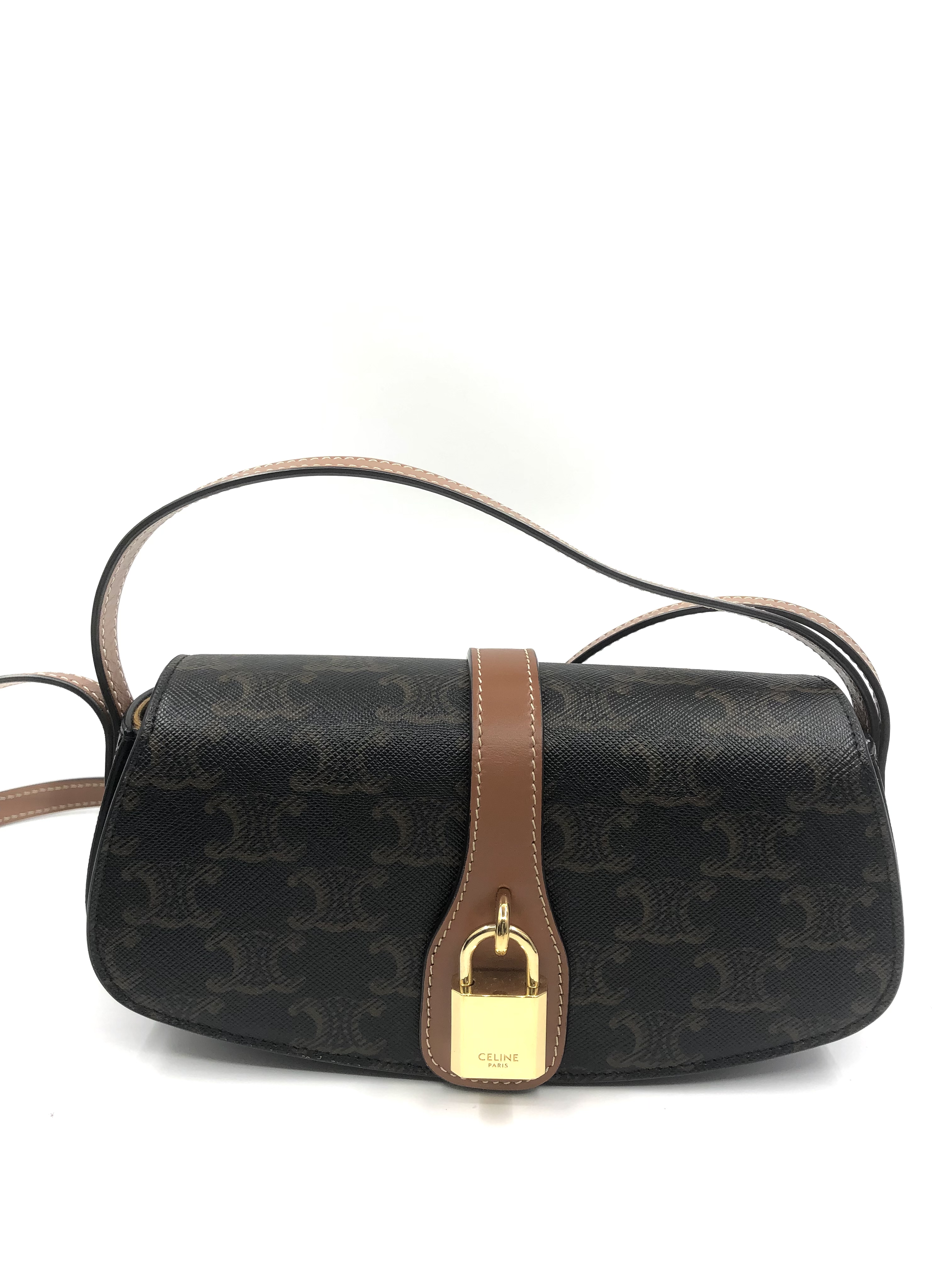 Pre-owned Celine Tabou Clutch On Strap Triomphe bag