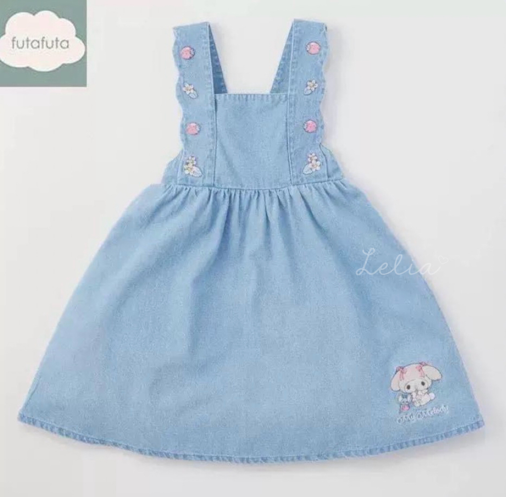 FutaFuta x Sanrio Kuromi Melody吊帶背心連身裙