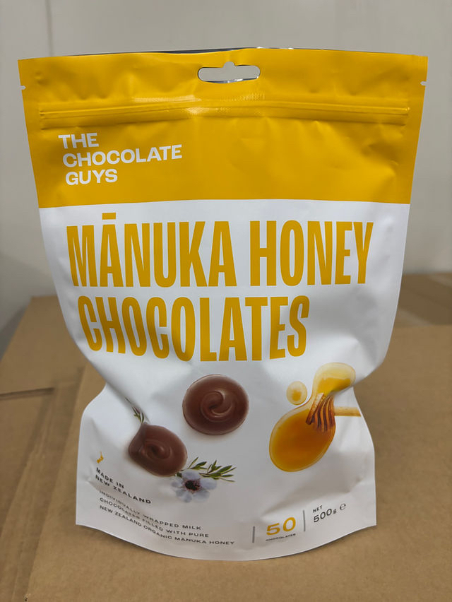 澳洲Costco直送  The Chocolate Guys 麥盧卡蜂蜜牛奶巧克力Manuka Honey Chocolates500克家庭裝 