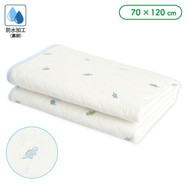 🇯🇵預訂 日本直送🇯🇵恐龍刺繡防水絎縫床墊70x120cm