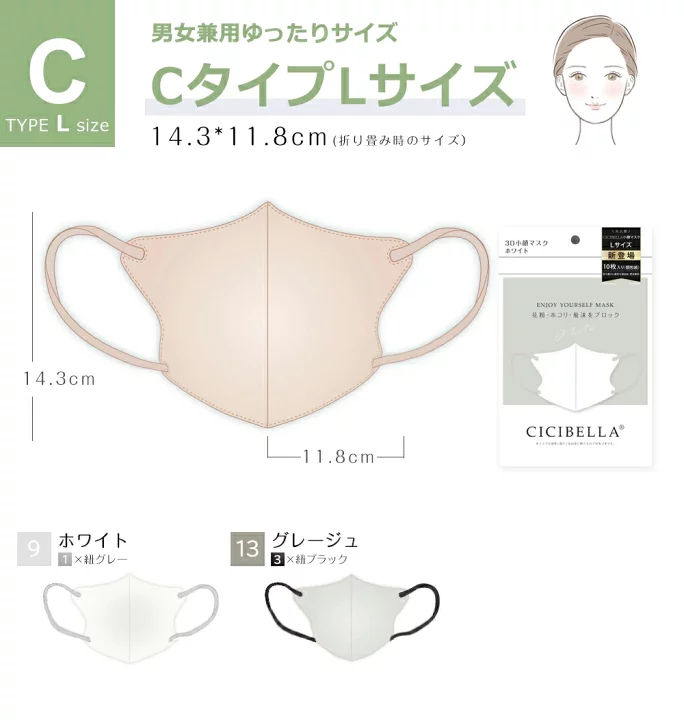 CICIBELLA MASK Type C $208/8包
