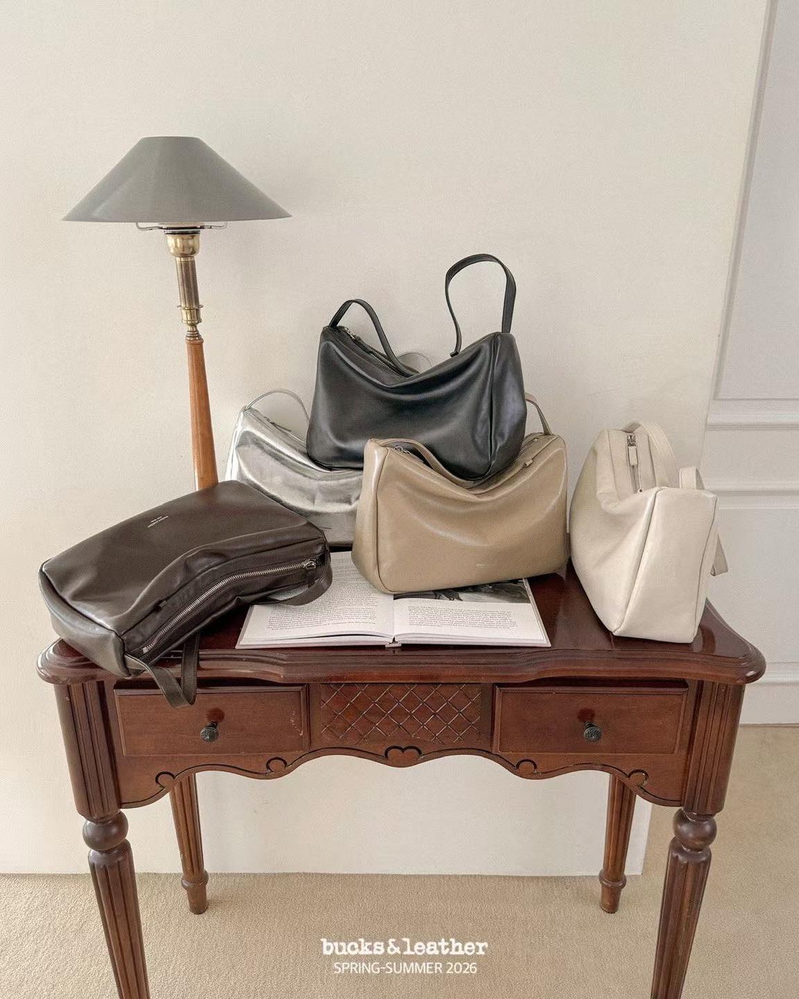 真皮牛皮亮面袋