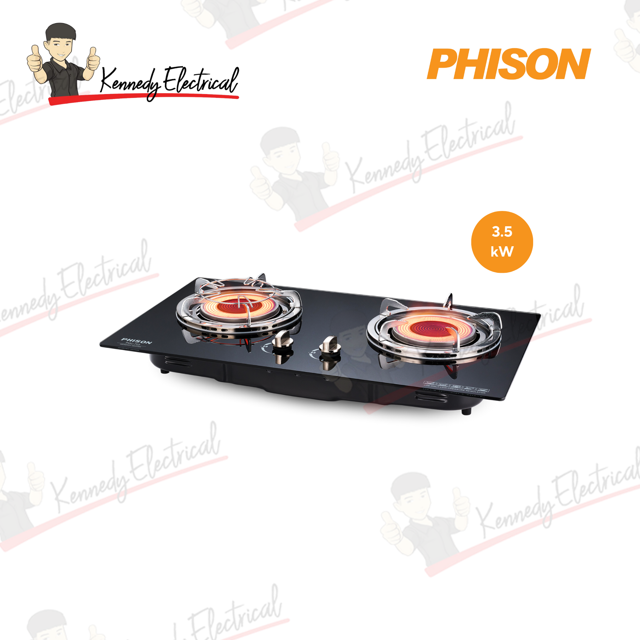 Phison 6.00kW Gas Cooker Built In PGC-703