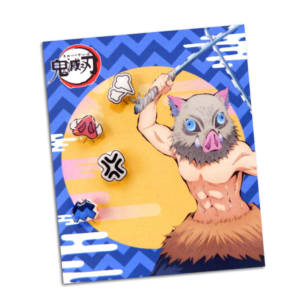 📦訂購 台灣限定 STORY 故事銀飾 鬼滅之刃造型 伊之助款 耳環