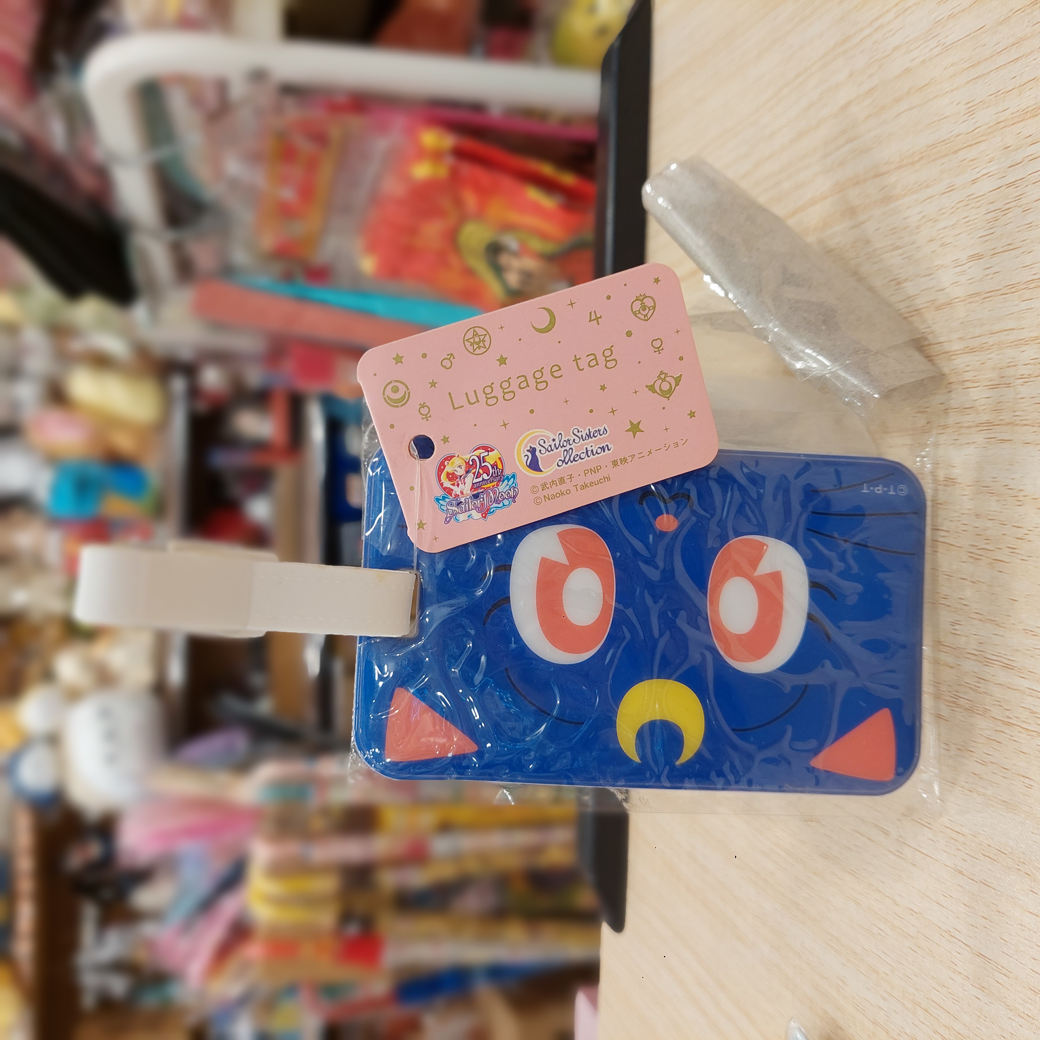 原裝日本 Sailormoon 系列 露娜貓 Luggage Tag 行李牌